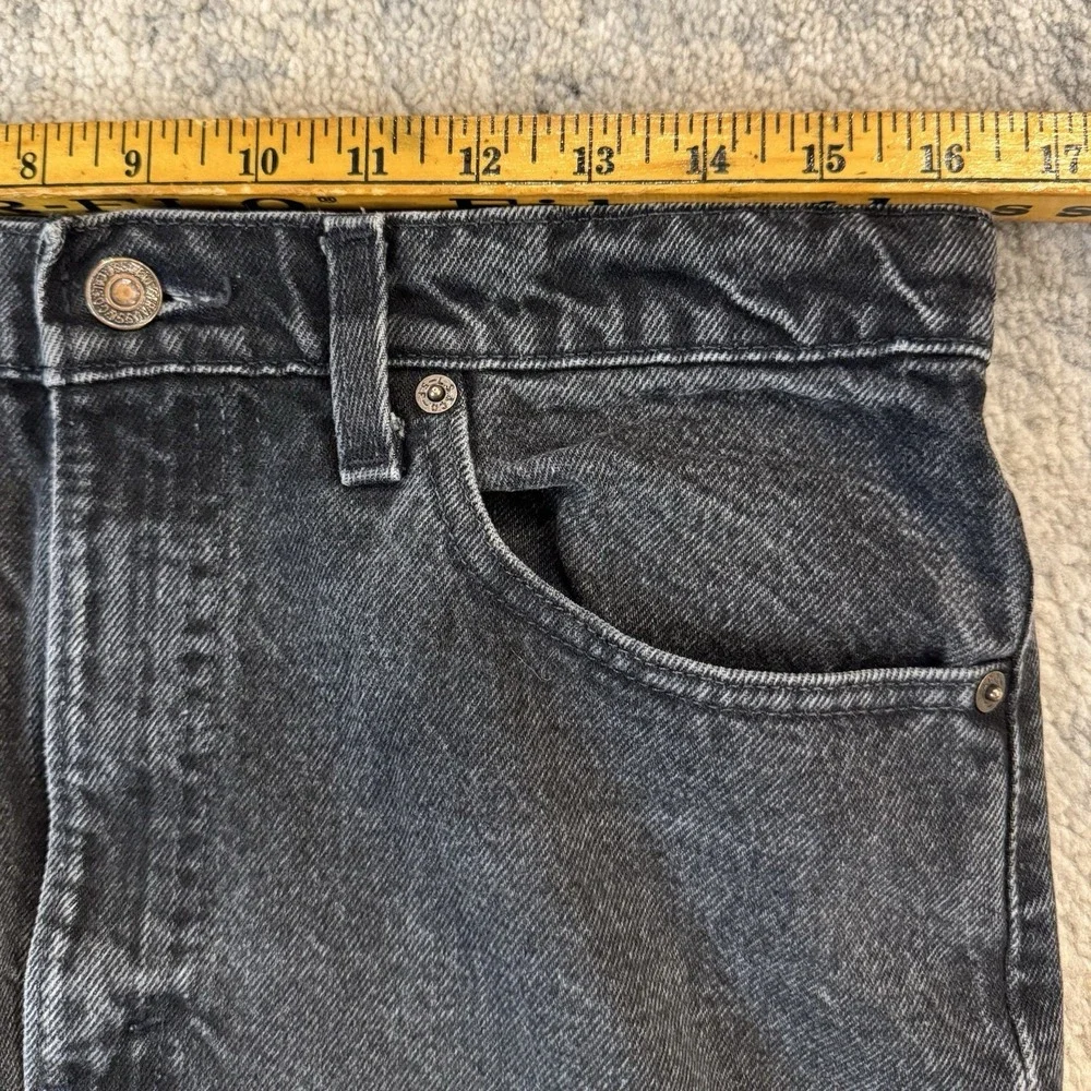 Vintage 1990s Levis 505 Mens Jeans 34x34 Black Made In USA